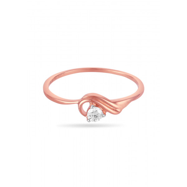 Rosé Whisper Solitaire Ring