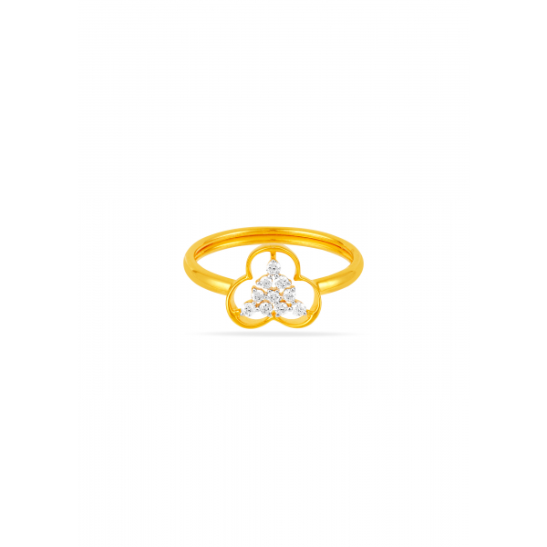 Trinity Bloom Diamond Ring