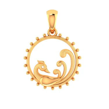 Royal Peacock Halo Pendant