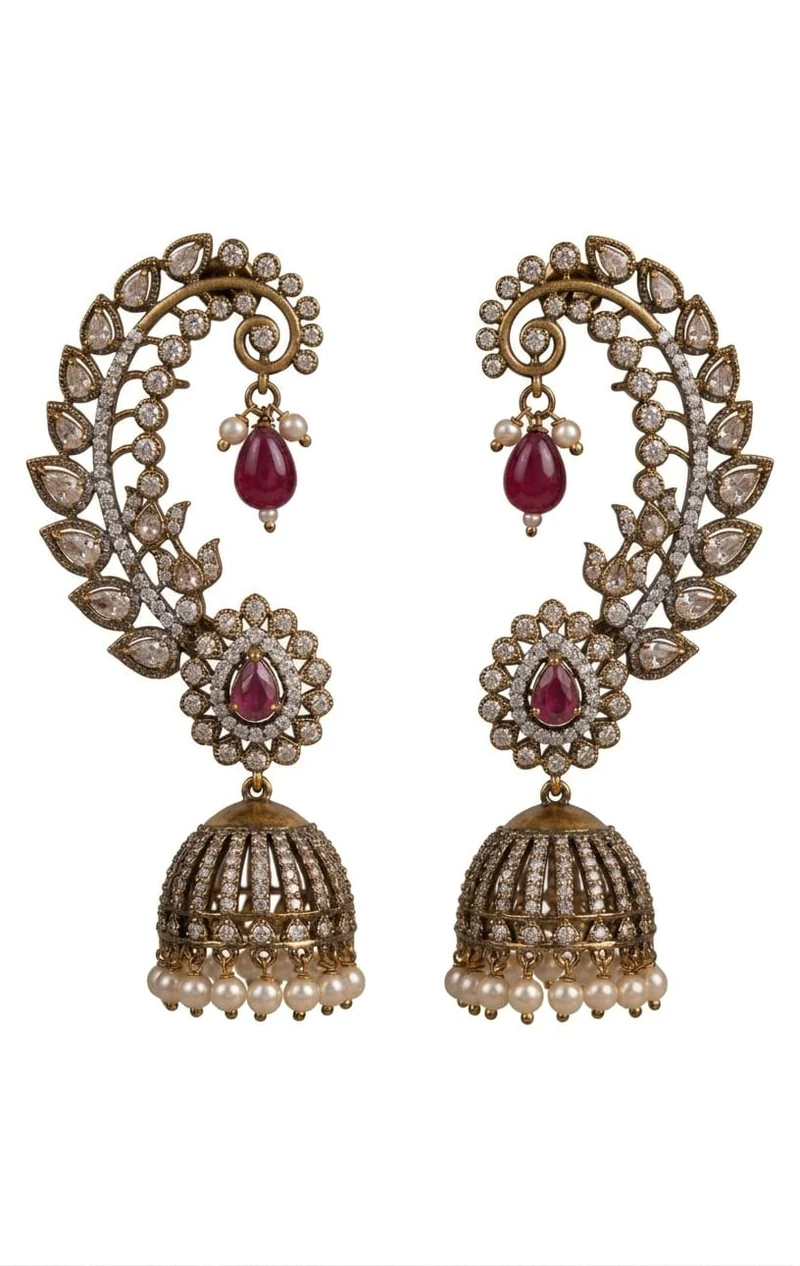 Gulbahar Royale Jhumka Earrings