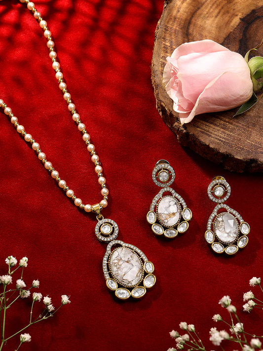 Rajwada Pearl Grace Necklace Set