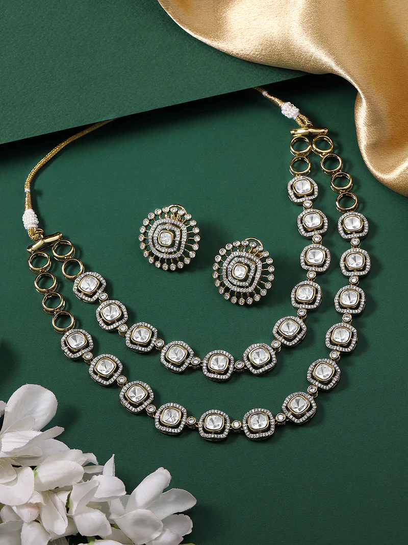 Noor Mahal Layered Kundan Necklace Set