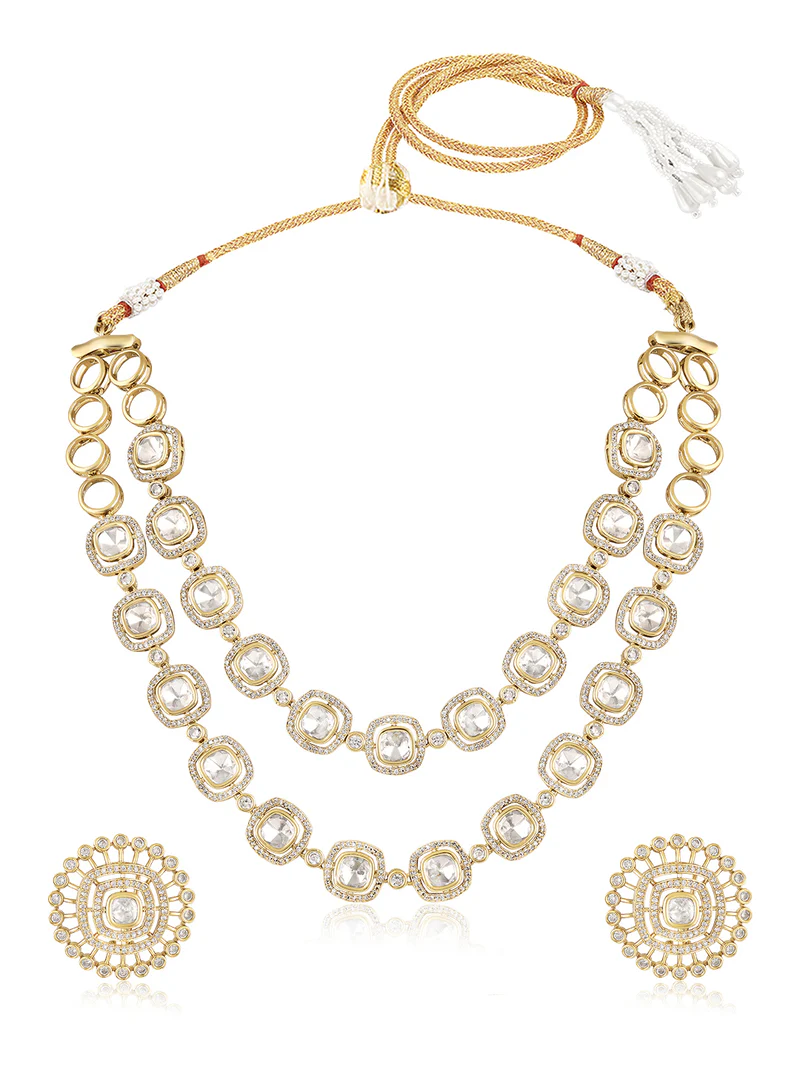 Noor Mahal Layered Kundan Necklace Set