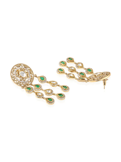 Emerald Noor Chandbali Earrings