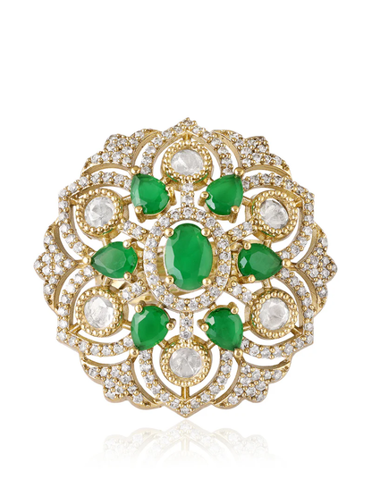 Emerald Royale Blossom Ring