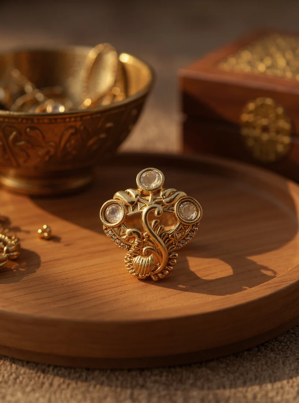 Mayura Heritage Peacock Ring