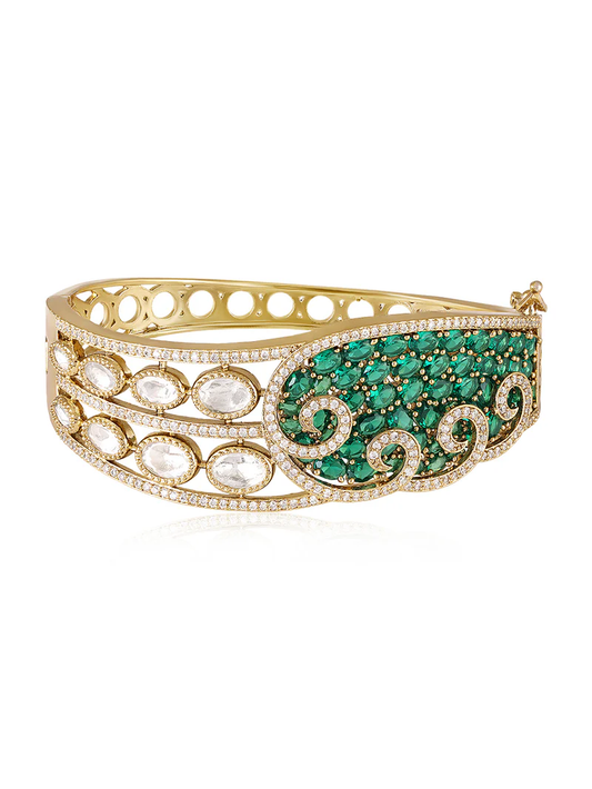Emerald Royale Cuff Bracelet