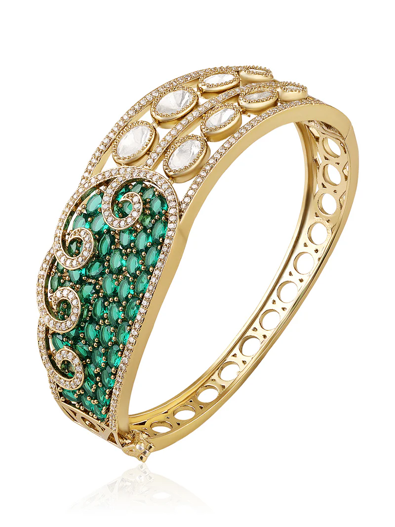 Emerald Royale Cuff Bracelet