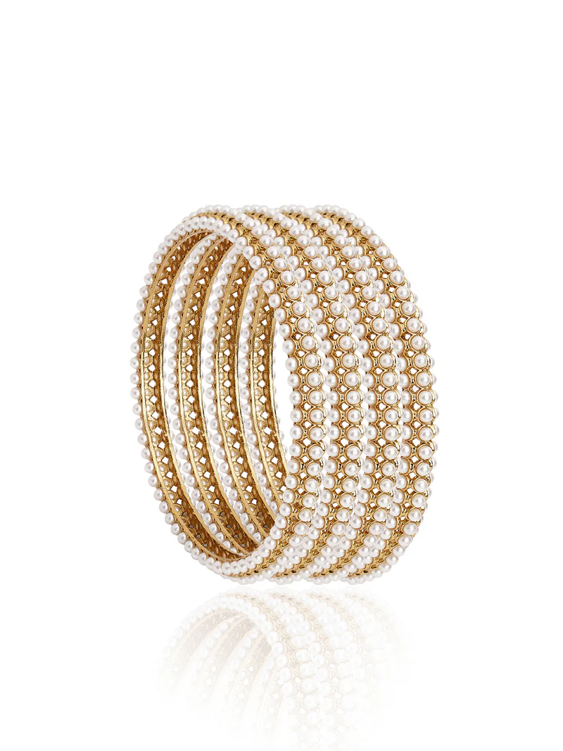 Moti Maharani Pearl Bangles Set