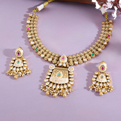 Rajsi Meher Jadau Necklace Set