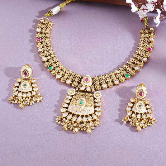 Rajsi Meher Jadau Necklace Set